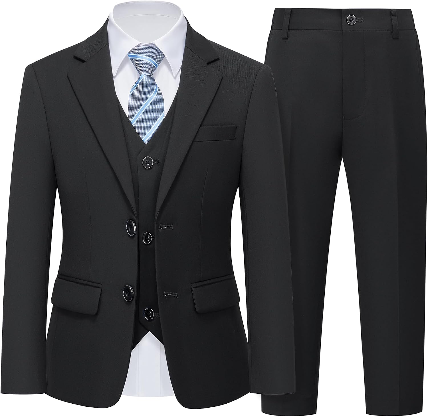 MrSure Boys Slim-Fit Five-Piece Formal Suit Set